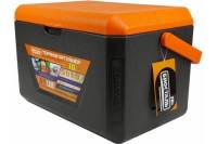 Изотермический контейнер термобокс Biostal 10 л, серый/оранжевый CB-10G