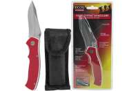 Туристический складной нож Ecos EX-136 G10 красный 325136