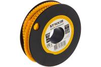 Кабель-маркер STEKKER 7 для провода сеч.1,5мм, желтый, CBMR15-7 39137