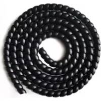 Спиральная пластиковая защита PARLMU SG-24-C11-k10 полипропилен, размер 24, выпуклая поверхность, цвет черный, длина 10 м PR0600400-10