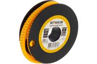 Кабель-маркер STEKKER N для провода сеч.1,5мм, желтый, CBMR15-N 39095