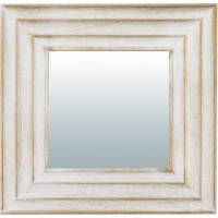 Декоративное зеркало QWERTY Кале цвет белый, 14x14 см 74057
