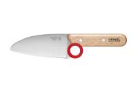 Нож шеф-повара Opinel защита пальцев, деревянная рукоять, нержавеющая сталь, коробка, 001744