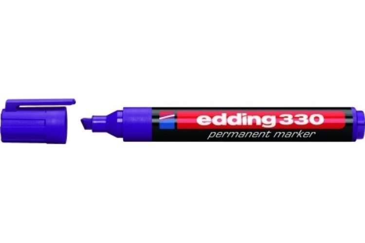 Перманентный маркер Edding клиновидный наконечник, 1-5 мм, фиолетовый E-330#8