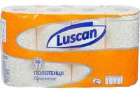 Бумажные полотенца Luscan 2-слойные, белые, 4 рулона по 17 метров 1130765