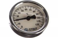 Термометр биметаллический накладной с пружиной STOUT RG008Q0C17VFTU
