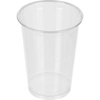 Одноразовый пластиковый стакан ООО Комус Стандарт 500 мл, прозрачный, 50 штук, ПЭТ 645947