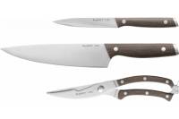 Набор ножей BergHOFF 3 предмета с деревянной ручкой Ron 3900150