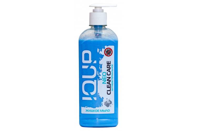 Антибактериальное жидкое мыло IQUP Clean Care NEO помпа-дозатор ПЭТ 0,5 л 800183