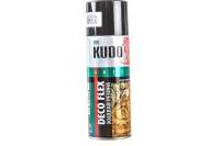Краска для декоративных работ KUDO DECO FLEX жидкая резина, черная 11600291