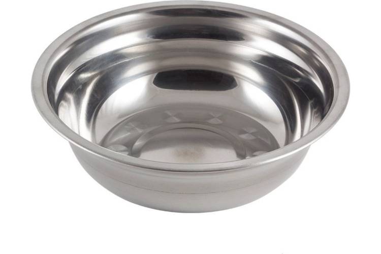 Миска Mallony Bowl-19 1 л, с расширенными краями, из нержавеющей стали, зеркальная полировка, д. 19 см 985891