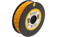Кабель-маркер STEKKER PE для провода сеч.6мм, желтый, CBMR60-PE 39135
