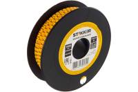 Кабель-маркер STEKKER 9 для провода сеч.1,5мм, желтый, CBMR15-9 39093
