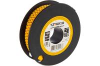 Кабель-маркер STEKKER 3 для провода сеч.1,5мм, желтый, CBMR15-3 39089