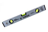 Алюминиевый анодированный уровень Topex 400 мм 3 глазка 29C301