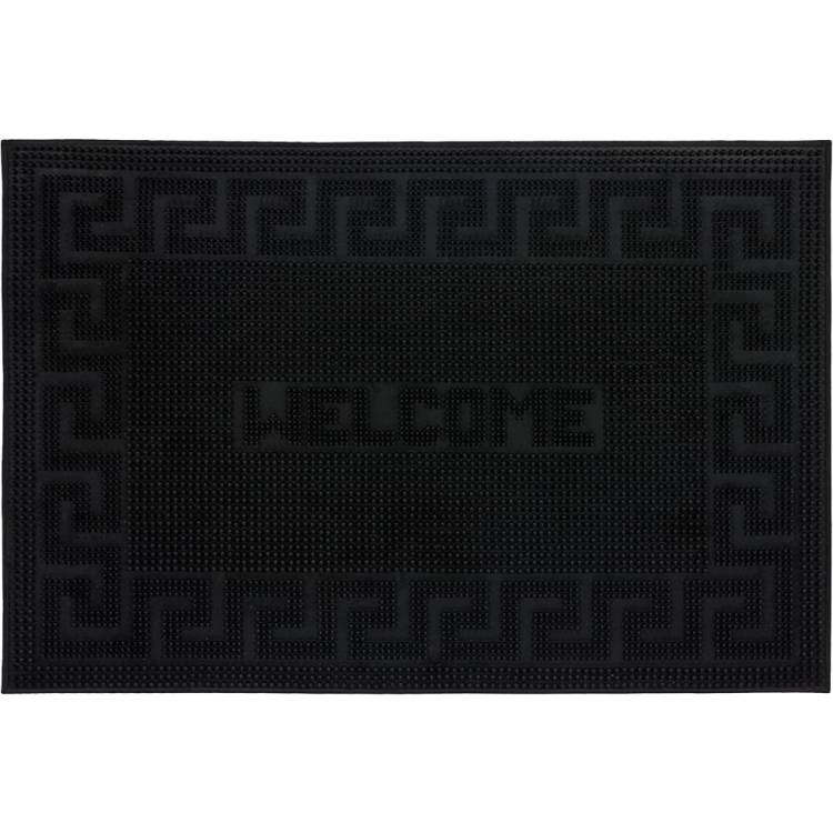 Придверный коврик VORTEX Welcome, 40х60 см, черный 22464