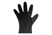 Одноразовые перчатки AVIORA эластомер, черные, размер L, 100 шт. 402-884