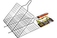 Большая решетка-гриль с антипригарным покрытием BOYSCOUT + картонный веер 61312