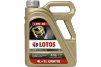 Моторное масло LOTOS SYNTHETIC синтетическое, С2+С3, SAE 5W30, 5 л WF-K504D90-0H1