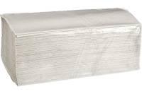 Бумажные полотенца для диспенсера ООО Комус V-сложения, 1 слой, серый, 250 листов, 20 пачек в упаковке 1023413