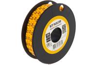 Кабель-маркер STEKKER PE для провода сеч.1,5мм, желтый, CBMR15-PE 39096