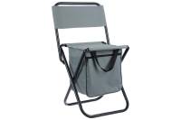 Туристический стул с сумкой Maclay 35x26x60 см, до 60 кг, цвет серый 5429660