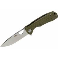 Нож Honey Badger Flipper D2 S с зеленой рукоятью HB1028