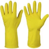 Резиновые хозяйственные перчатки ФАКЕЛ ЛОТОС с хлопковым напылением, 8М 50762000.002