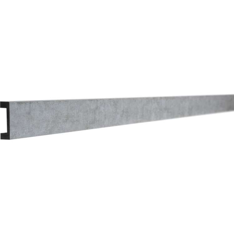 Рейка интерьерная ударопрочная влагостойкая Decor-Dizayn серый бархат 40x15x3000 мм 618-25