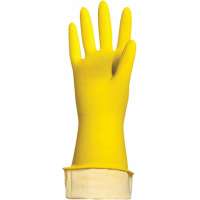 Хозяйственные латексные перчатки ЛАЙМА Стандарт, с х/б напылением, размер XL 600782