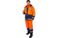 Зимний костюм ФАКЕЛ Дорожник оранжевый/темно-синий, размер 52-54, рост 182-188 87470081.006