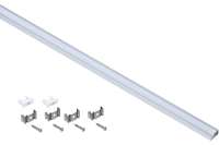 Алюминиевый профиль для светодиодной ленты IEK 1607 накладной прямоугольный 2м с комплектом аксессуаров LSADD1607-SET1-2-N1-1-08