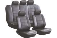 Чехлы для автомобильных сидений KRAFT FASHION универсальные, экокожа, серые KT 835621