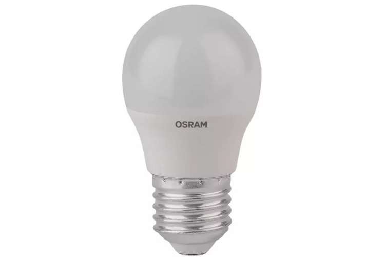 Светодиодная лампа OSRAM LED STAR P Шар 5.5Вт E27 470 Лм 2700 К Теплый белый свет 4052899971646