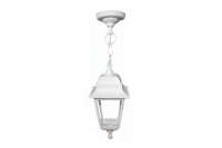 Подвесной светильник-фонарь APEYRON белый, 4-х гранный, прозрачное стекло 11-13БЕЛ
