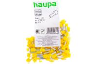 Конечная изолированная гильза HAUPA 6/12 цвет желтый упаковка 100 шт. 270818
