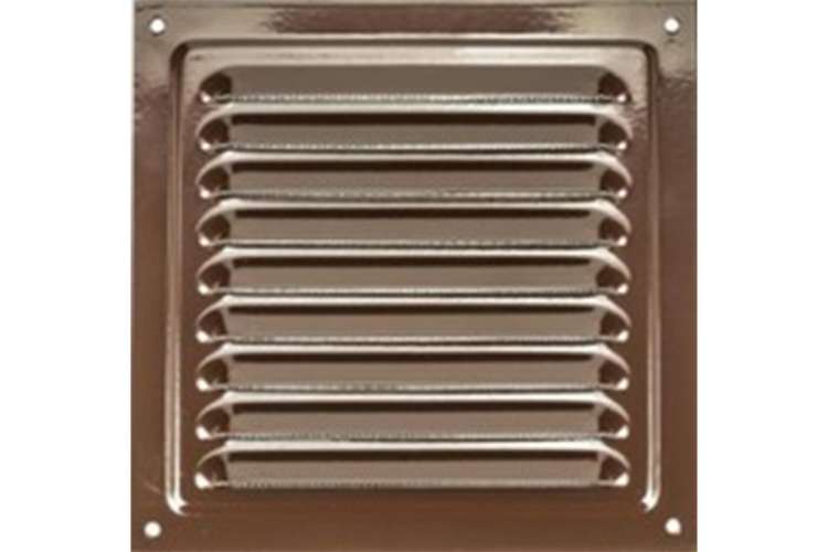 Решетка металлическая (100x100 мм; коричневая) ВИЕНТО РМ1010кор