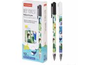 Шариковая ручка Hatber Deep Forest синяя, 0.7 мм, в картонной кор упак. 12 шт. 060737
