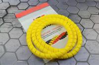 Защитная пластиковая спираль Урдюга d25мм желтая пакет 2м URСП25Ж02