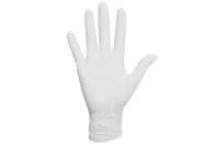 Латексные опудренные перчатки ЛАЙМА, белые, размер S, 50 пар 605020