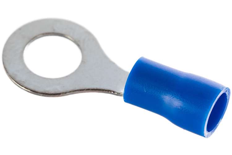 Кольцевой изолированный наконечник REXANT, диам. 6.5 мм, 1.5-2.5 кв.мм, синий 08-0035