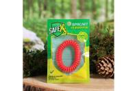 Антимоскитный браслет Safex, пружинка, № 2, красный, 1 шт. 4098060