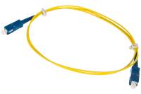 Соединительный волоконно-оптический шнур NIKOMAX желтый, 1м NMF-PC1S2C2-SCU-SCU-001