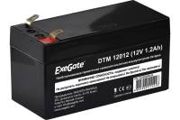 Батарея аккумуляторная АКБ DTM 12012 12V 1.2Ah, клеммы F1 ExeGate 282956