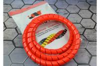 Защитная пластиковая спираль Урдюга d25мм красная пакет 2м URСП25К02