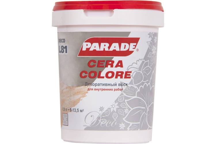 Декоративный воск PARADE DECO Cera Colore L81 бесцветный, 0.9 л 90003187683