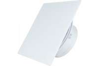 Вытяжной бесшумный вентилятор для ванной MMOTORS JSC ММР 100 стекло белый глянец, тонкий 0771