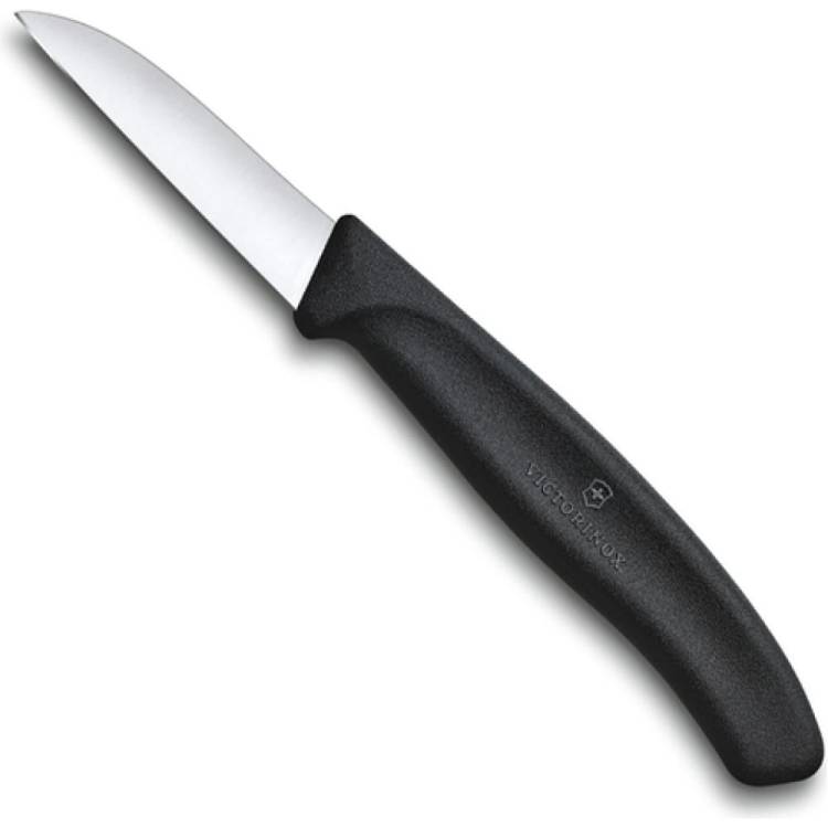 Нож для овощей и фруктов Victorinox лезвие 6 см, черный 6.7303