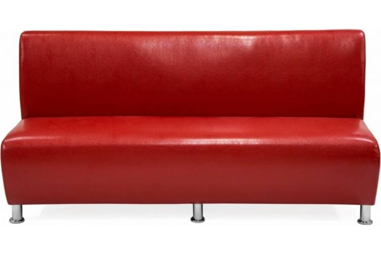 Секция дивана Мягкий офис Классик трехместная красная КЛ702КР