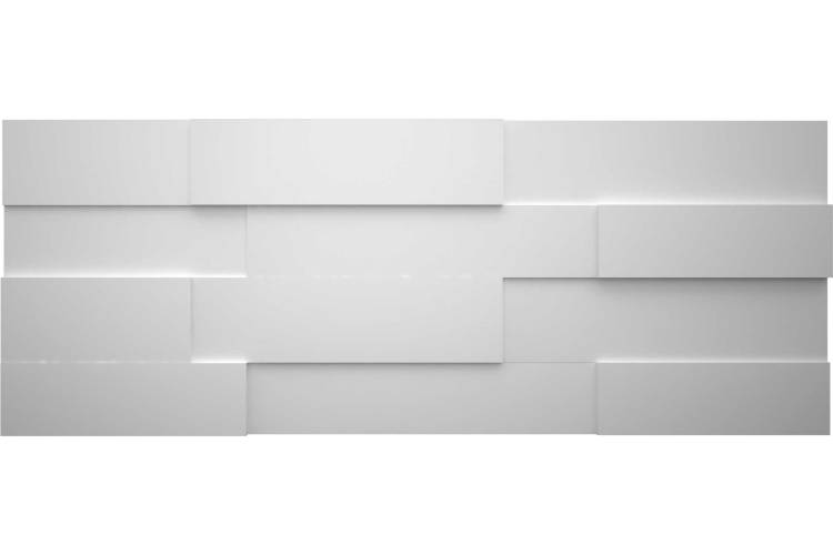 Панели STELLA 3D МДФ, упаковка 1.13 кв. м, белые ЦБ-00004899